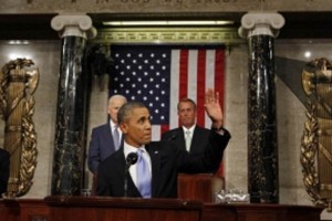 Durante su discurso el presidente Barack Obama advirti al Congreso que vetar sanciones a Irn dura