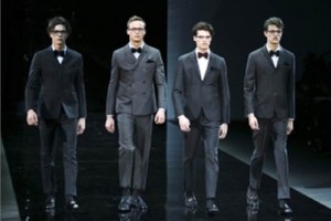 Gucci y Armani muestran su propuesta masculina en Miln Como siempre, Armani destac por su sobriedad