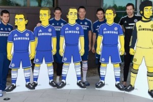 Jugadores del Chelsea y su versi�n Simpson-izada.