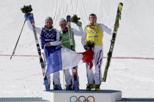 <b>Sochi 2014</B> Francia acapara el podio en esqu cross Jean-Frdric Chapuis, Arnaud Bovolenta y Jonathan Midol hicieron el 1-2-3