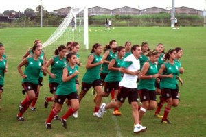 Entrenamiento de la Seleccin Femenil Mexicana