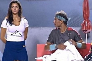 Nadal, de 'mirn' en el torneo de Ro Nadal no pudo disimular.