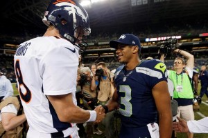 Peyton Manning es de la 'vieja guardia';  Russell Wilson, de la nueva generacin.