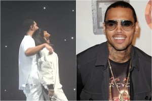 Rihanna viaj� con Drake y lo acompa�� en pleno show, pero sigue en contacto con Brown