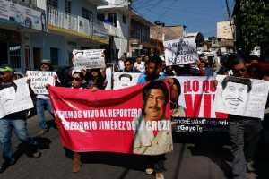 Exigen la presentaci�n con vida del periodista veracruzano Gregorio Jim�nez de la Cruz