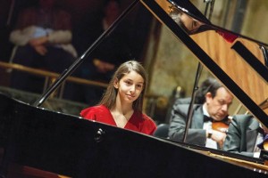 Daniela Liebman, durante su debut en el Palacio de Bellas Artes, estuvo acompaada de la Orquesta de