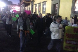 Marchan de nuevo en Coyoacn en rechazo a parqumetros Los inconformes llegaron hasta la sede delegacional de Coyoacn