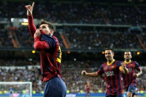 Messi tuvo detalles de calidad durante el cl�sico espa�ol, donde gener� algo de pol�mica.