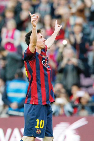 <b>Liga espaola. </b> Messi hace historia y Bara alista el clsico