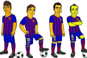 Messi y Bara se unen a Los Simpson Xavi, Iniesta, Neymar y Messi ya tienen su personaje de Los Simpson.