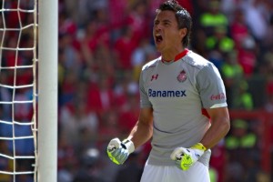 Talavera celebra gol de Toluca