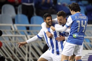 Carlos Vela anot� el tanto que le dio los tres puntos a la Real Sociedad sobre Valladolid.