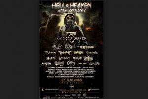El cartel del evento, con bandas de metal y hard rock