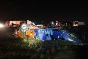 Suman 7 peregrinos muertos por choque en la Mxico-Puebla Los peregrinos se dirigan al santuario del Seor de Chalma, Estado de Mxico