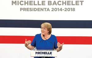 Lucha contra la desigualdad ser prioridad para Bachelet