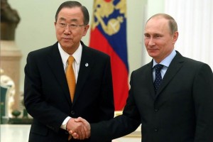 El secretario general de la ONU lleg a la capital rusa con el propsito declarado de impulsar negoc
