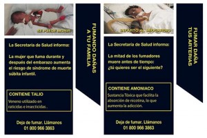 Muestran los nuevos pictogramas para las cajetillas