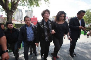 Delfina Gmez,  alcaldesa de Texcoco, se reuni a puerta cerrada con el secretario general de Gobier