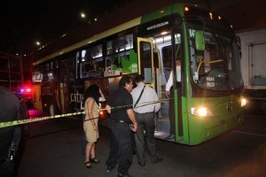 El percance sucedi� la noche de este lunes dentro del transporte concesionado a la empresa Congesa