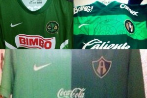 Amrica, Atlas, Xolos y Pachuca, de verde por el Tri Estas playeras se vern en los duelos de este fin de semana.