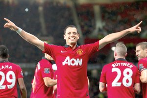 <b> Champions league. </b> Chicharito demanda m�s minutos de juego