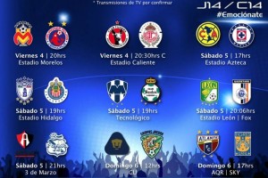 Horarios de los partidos a disputarse este fin de semana.