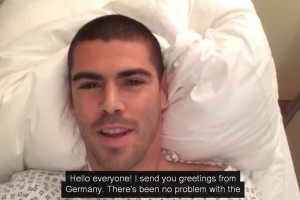 Vald�s se mostr� optimista tras la operaci�n de la rodilla.