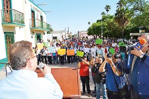 Protestan contra la violencia en Cd. Mier