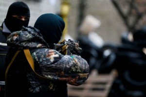 En la ciudad de Donetsk, activistas prorrusos tomaron ayer las dependencias del Departamento Regiona