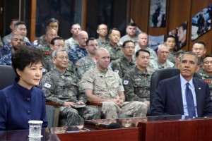 Obama y la presidenta surcoreana, Park Geun-hye, mostraron unidad ante una potencial amenaza de Core