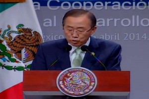 El secretario general de la ONU, Ban Ki-moon, habl ante ministros y representantes reunidos en el C