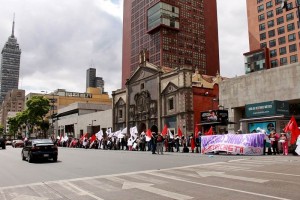 De acuerdo con la SSPDF los contingentes se encuentran ubicados sobre 20 de Noviembre, el Circuito P