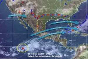 Meteorolgico contina en alerta por cicln en el Pacfico Baja presin en el Pacfico mantiene 20% de posibilidad de desarrollo ciclnico