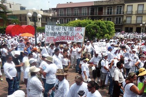 Con marcha piden paz en Tamaulipas