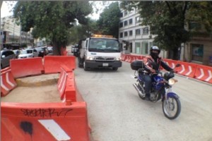 Realizan cortes intermitentes en lado sur de Masaryk Realizan cortes intermitentes