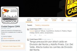 El Centro de Atencin a Emergencias y Proteccin Ciudadana de la Ciudad de Mxico inform de la cad