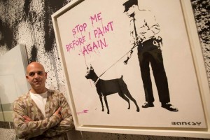 El exagente de Banksy, Steve Lazarides (en la imagen), cur la muestra. Dijo el viernes que 