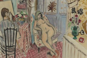 Forma tambin parte de esta misma puja el cuadro 'El artista y la modelo desnuda' de Henri Matisse, 