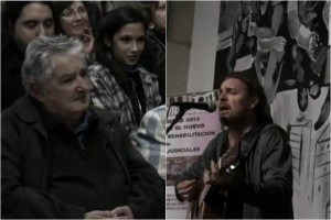 Fher de Man se reuni con presidente de Uruguay Fher cant para decenas de personas, incluidas el presidente uruguayo