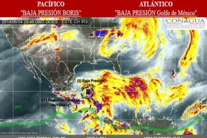 Continur�n las lluvias torrenciales en algunas regiones de Chiapas, Oaxaca, Tabasco y Campeche