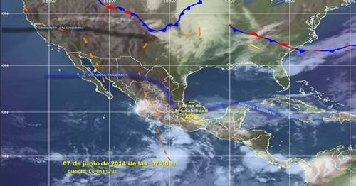 Habr� nublados densos con lluvias intensas