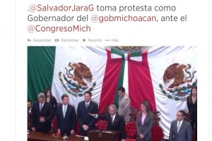 Mensaje y fotografa del gobierno del estado