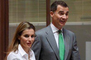 El Prncipe y la princesa Letizia 