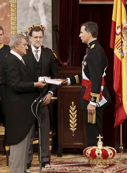 Felipe VI fue proclamado rey en una ceremonia solemne celebrada en el Congreso de los Diputados