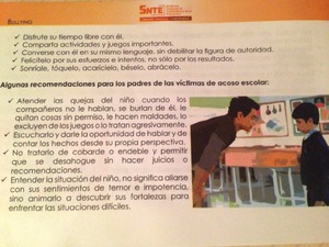 SNTE lanza medidas 'antibullying' SNTE lanza medidas 'antibullying'