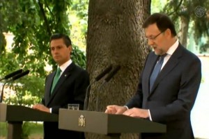 Rueda de prensa junto al jefe del Ejecutivo espa�ol, Mariano Rajoy