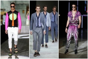 CREACIONES. La firma canadiense Dsquared2 fue la encargada de inaugurar la pasarela milanesa. la firma Giorgio A