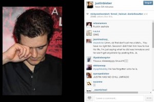 El cantante canadiense subi a su cuenta de Instagram la imagen de Bloom sin poner ningn comentario