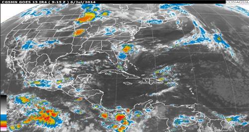 Las ondas tropicales nueve y diez, provocarn este domingo lluvias intensas en la mayor parte del te