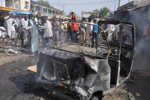 El Ministerio nigeriano de Defensa indic que un artefacto explosivo estall en una furgoneta cargad